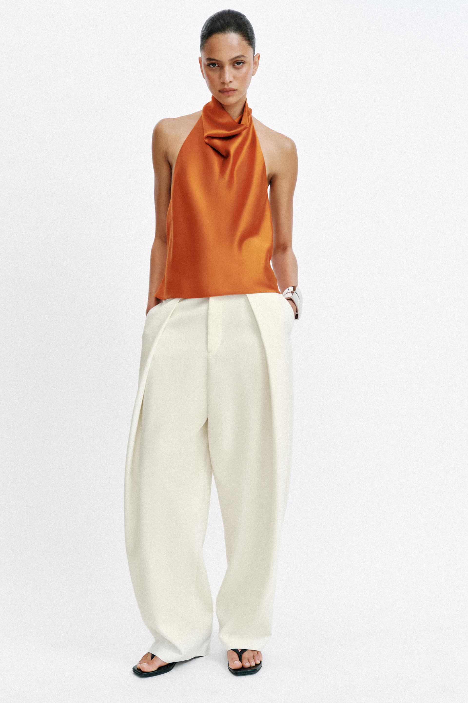 Top Halter Satiné